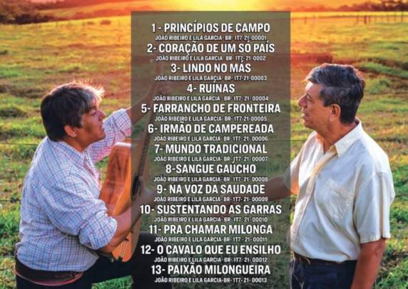 Produção musical e poética foi inteiramente organizada pela dupla